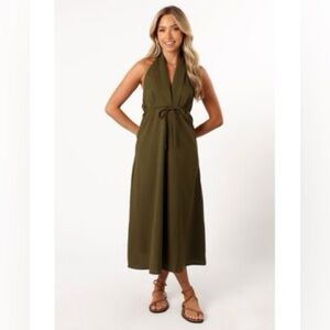 Petal and Pup Halter midi dress Size S